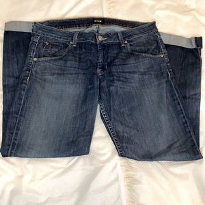 Hudson Bacara Crop Cuffed Straight Jeans